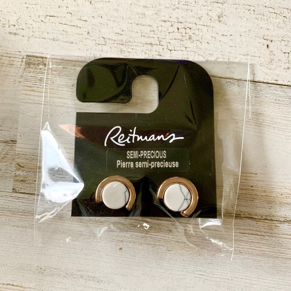 NWT | Marble Necklace & Earring Set - Picture 6 of 6